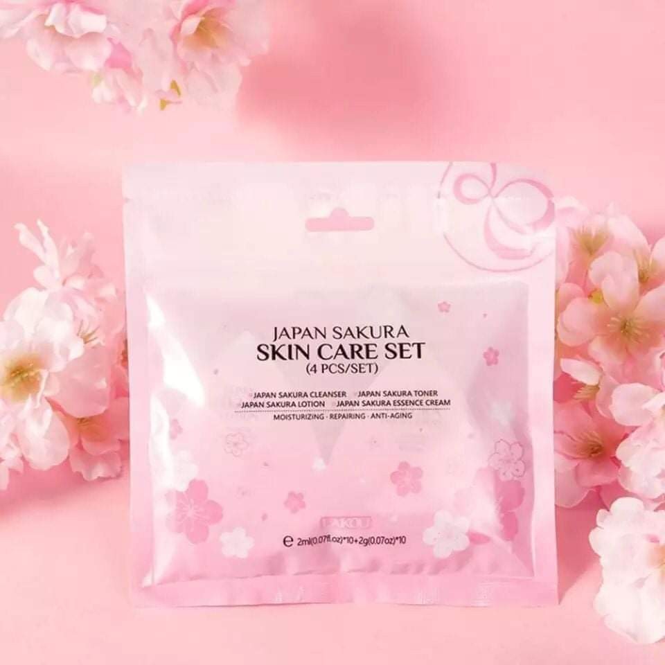 Japan sakura skin care set (All in 1)