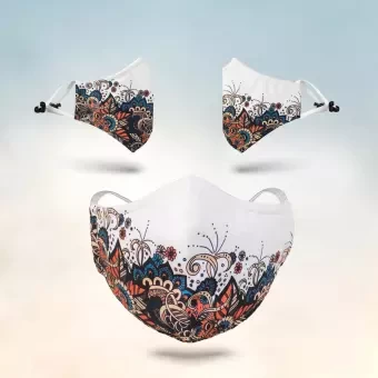 Fabrilife Women's Designer Edition Mask - Floral Blush