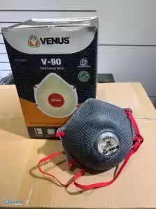 Venus V90 Safety Face Mask Grey Color - 10Pcs (1Box)