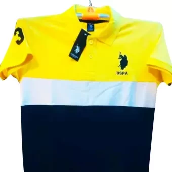 USA polo T-shirt Yellow
