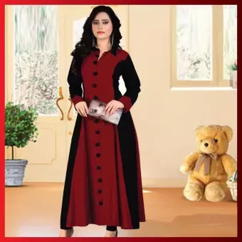 New exclusive long kurti, new designed long 1 piece kurtis. long clothing dress For Women