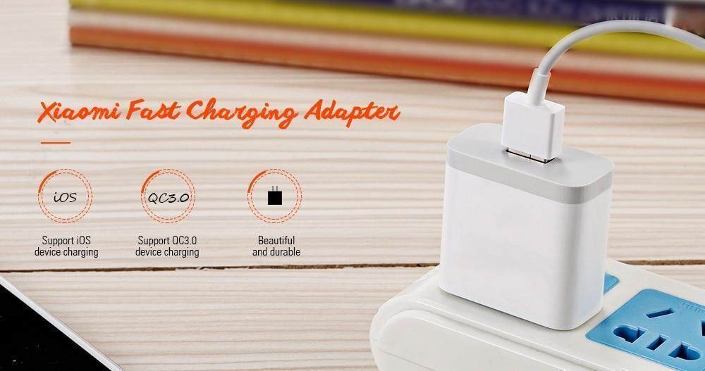 Xiaomi 3A Charging Adapter with Micro USB Cable - White
