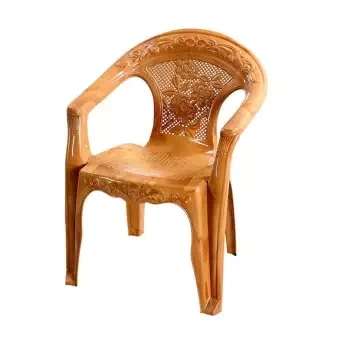 RFL Deluxe Garden Chair (Net Flower) - Sandal Wood (86182)