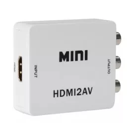 HDMI to AV 1080P Converter HDMI to RCA Audio Video CVBS Adapter - White