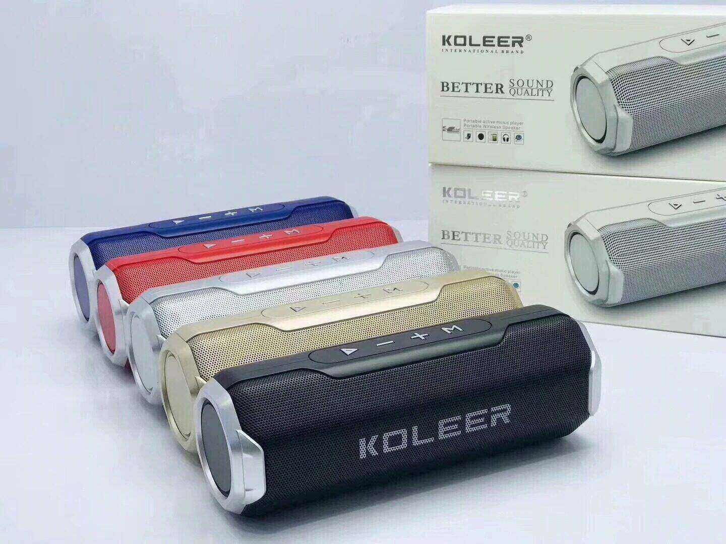 KOLEER S218 New Bluetooth Speaker 1200 mAh Battery Outdoor Portable Sound Box HD Stereo Sound Bass Subwoofer Loudspeaker
