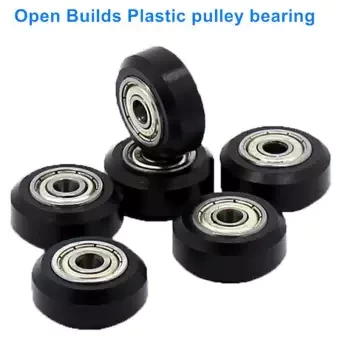 20Pcs/Slot POM Plastic Wheel Pulleys Ball Bearings 625ZZ 3D Printer Parts Round Idler Gear Perlin Part V 3D Printer Accessories